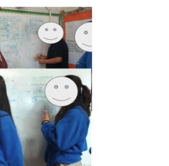 Students work together on math tasks at vertical, non-permanent surfaces
                  