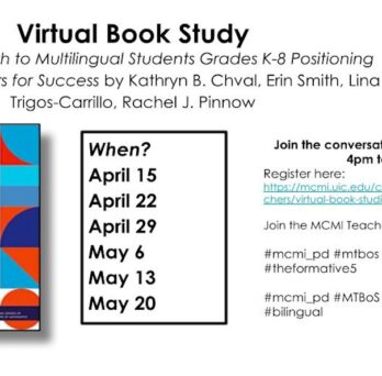 MCMI Spring Virtual Book Study via Zoom from 4–5pm April 15, 22, 29 and May 6, 13, 20
                  
