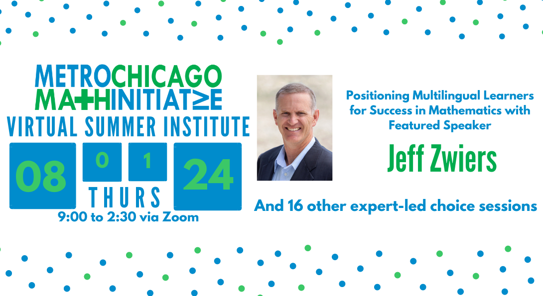 MCMI Virtual Summer Institute 8/1/24 with Featured Speaker Jeff Zwiers