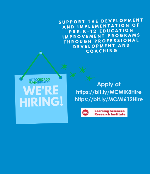 We're Hiring. Apply at https://bit.ly/MCMIK8Hire or https://bit.ly/MCMI612Hire